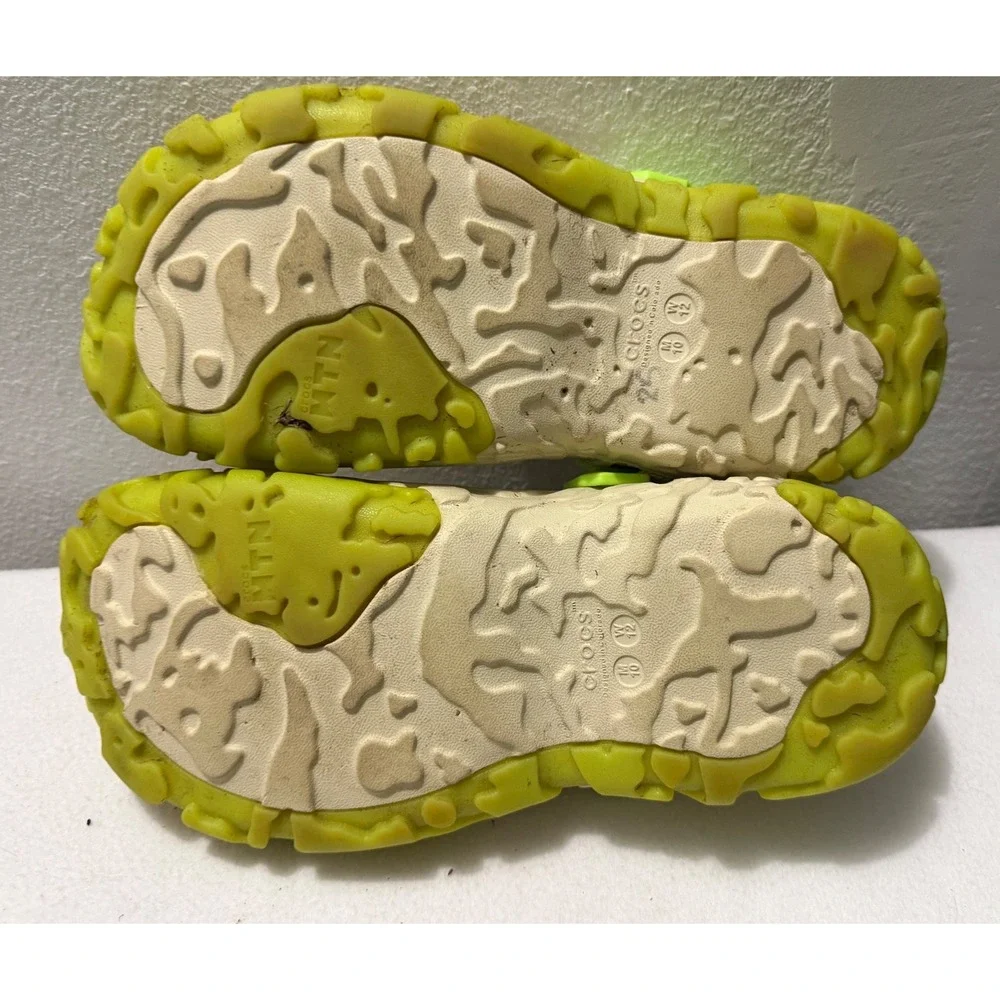 Crocs Echo Clog Desert Grass Limeade Mens 10 Womens 12 Sporty Sandal